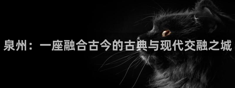 新宝5是谁：泉州：一座融合古今的古典与现代交融之城