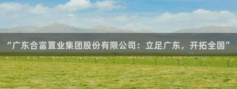 新宝5娱乐注册：“广东合富置业集团股份有限公司：立足广东，开