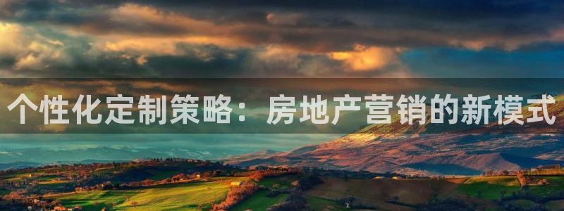 新宝5账号注册：个性化定制策略：房地产营销的新模式